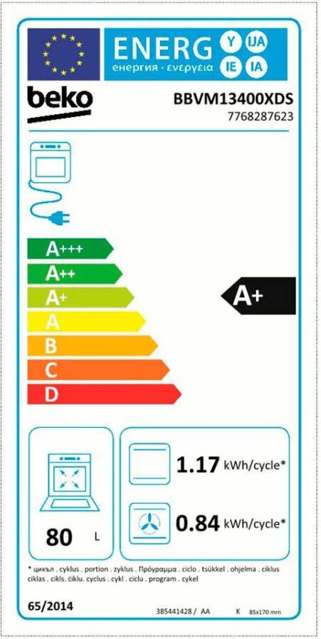 BEKO Inbouwoven BBVM13400XDS