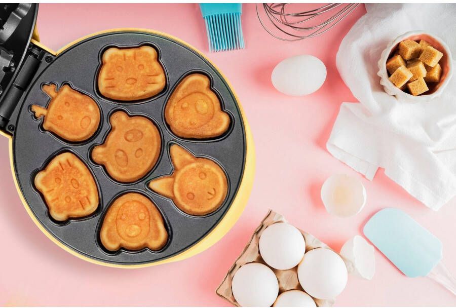 bestron Wafelijzer AAW700 voor mini-wafelkoekjes met achterlamp en antiaanbaklaag