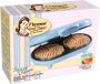Bestron dubbel Wafelijzer voor klassieke hartwafels Wafelmaker met antiaanbaklaag & indicatielampje 1000 watt blauw - Thumbnail 5
