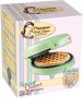 Bestron Mini-wafelijzer voor klassieke wafels wafelijzer met antiaanbaklaag voor kinderfeestjes Familiefeest Pasen of Kerst Mat Groen - Thumbnail 5