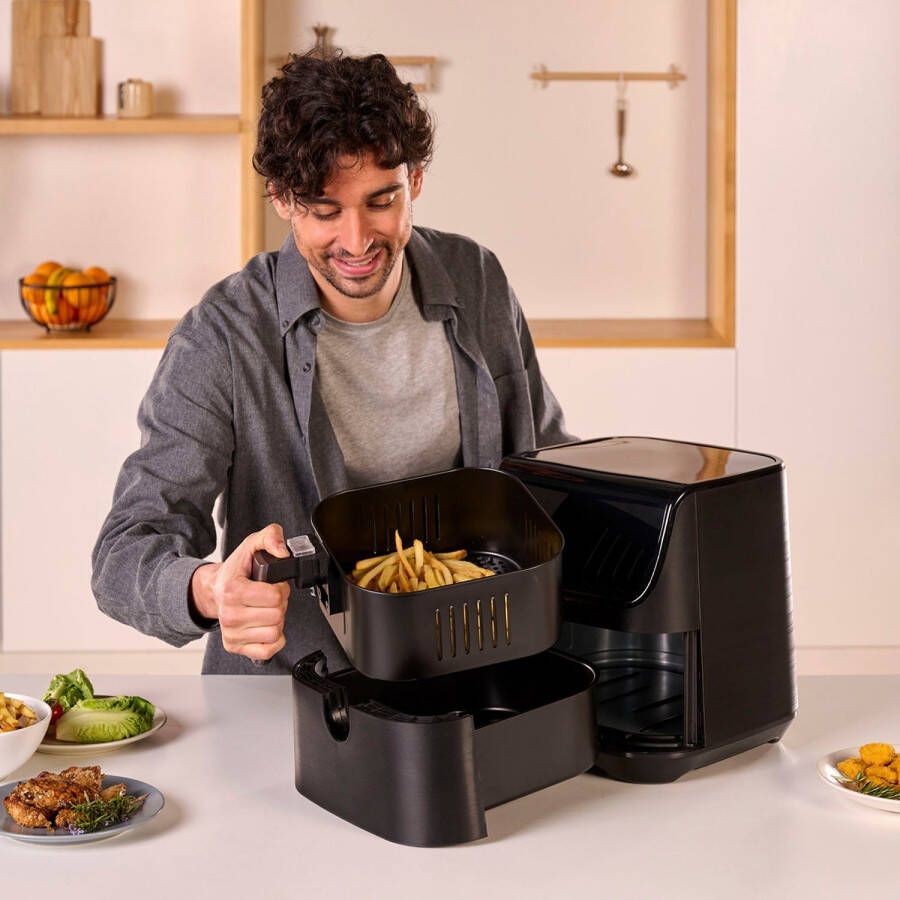 BLACK E DECKER Black & Decker BXAF5500E Enkel 5 l Vrijstaand 1800 W Heteluchtfriteuse Zwart - Foto 3