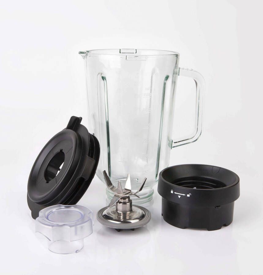 BLACK+DECKER Blender BXJB1200E Smoothie Maker Mixer voor Soep Saus en Babyvoeding Ice Crusher Inhoud 1500ml RVS 1200W - Foto 9