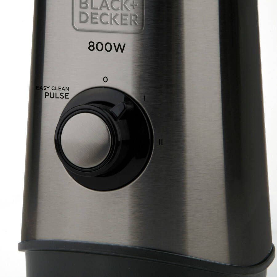 BLACK+DECKER Black & Decker BXJB800E Blender 1 5 liter 800 Watt Blender + Smoothie maker Zwart - Foto 2