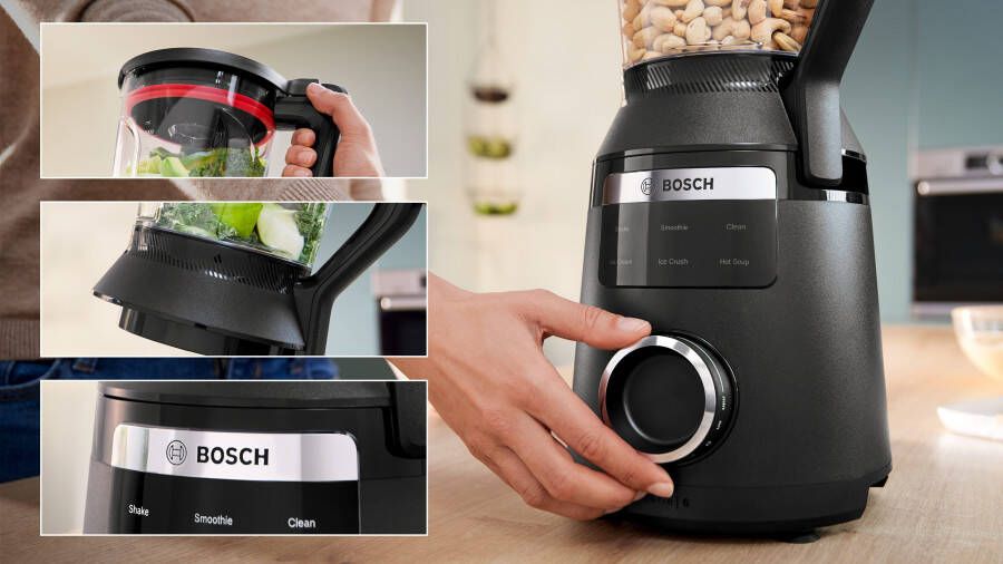 BOSCH Blender VitaPower serie 6 MMBD665B1 45.000 tpm 2L mengcontainer zwart