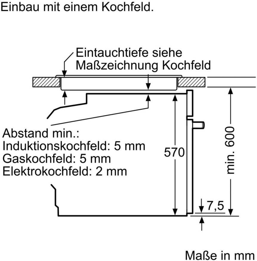 BOSCH Inbouw elektrisch fornuisset HND411VS66