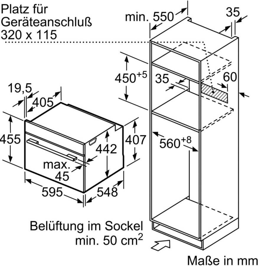 Bosch CMG633BB1 Combi-magnetron 45 cm Zwart | Inbouwovens | Keuken&Koken Microgolf&Ovens | CMG633BB1 - Foto 2