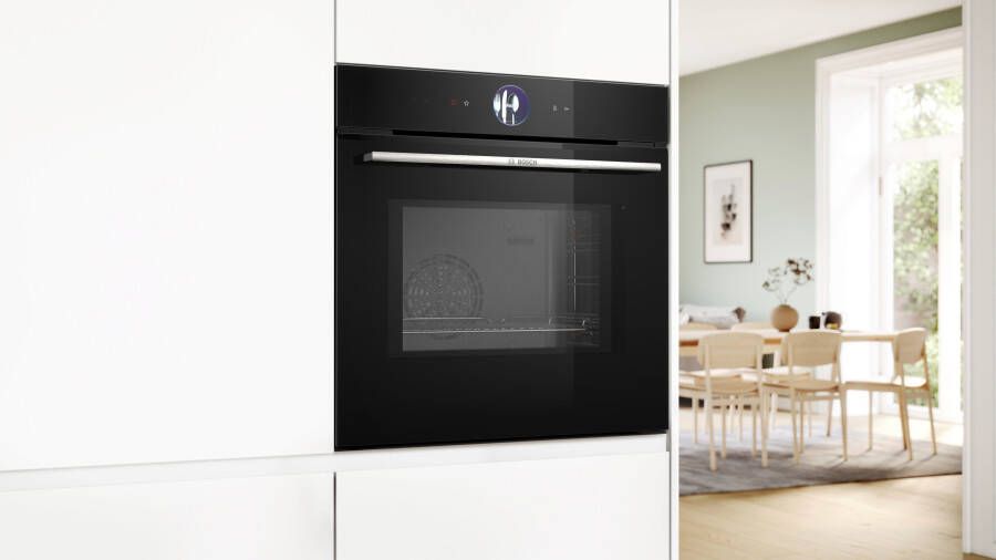 BOSCH Inbouw oven met magnetron HMG7361B1 AirFry-functie