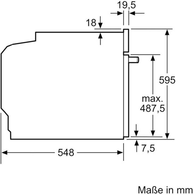 BOSCH Inbouw oven met magnetron HMG7361B1 AirFry-functie