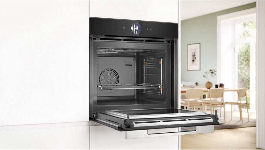 BOSCH Inbouw oven met magnetron HMG7361B1 AirFry-functie