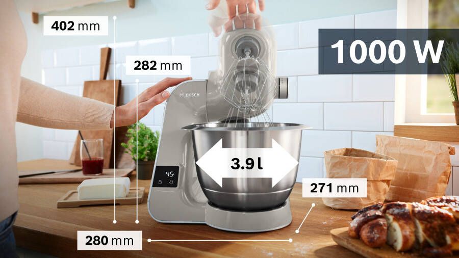 BOSCH Keukenmachine MUM5 MUM5XL72 met uitgebreide accessoires