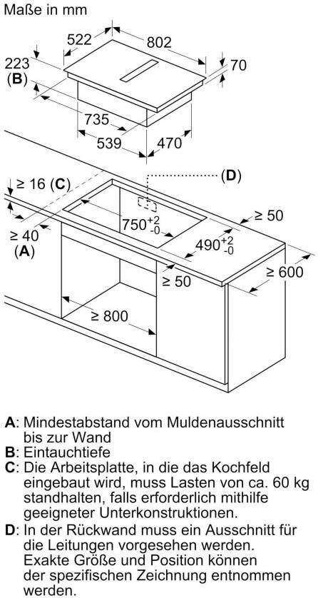 Bosch Serie 6 PVQ811H26E kookplaat Zwart Ingebouwd 80 cm Inductiekookplaat zones 4 zone(s) - Foto 7