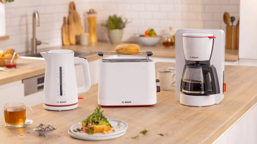 BOSCH Toaster MyMoment TAT3M121 afneembare opzet voor broodjes ontdooi-functie brood centreren auto off