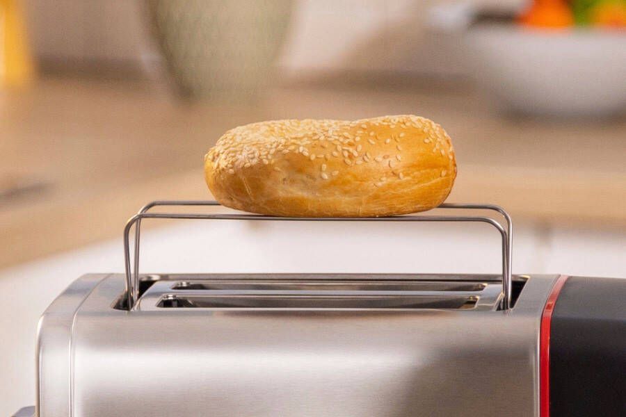 BOSCH Toaster MyMoment TAT6M420 geïntegreerde opzet voor broodjes ontdooi opwarmfunctie brood centreren