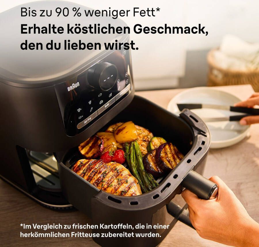 Braun Airfryer MultiFry 5 HF 5073I BK 6 0 Liter 2 Heizelemente 3 in 1
