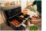 Braun TwinCook 3 Dubbele Airfryer TD3030 8L 2x4L Vaatwasbestendige Lades Zwart - Thumbnail 5