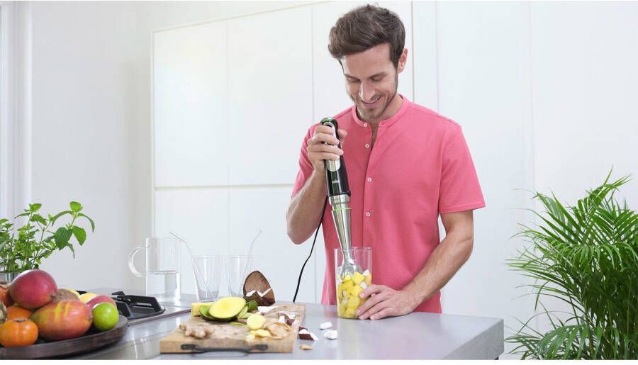 Braun Staafmixer MultiQuick 9 MQ 9195XL 1200W traploos regelbaar dynamisch mes Spatbescherming extra maalmes 2 modi + pulsfunctie blokjessnijder