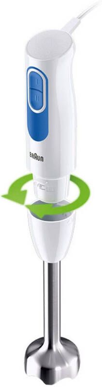 Braun Staafmixer MultiQuick 2 MQ 20.001 M 600 W 2 snelheden roestvrij staal Licht staafmixer mixer accessoires vaatwasmachinebestendig babyvoeding