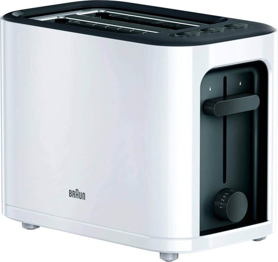 Braun Household HT 3010 WH Broodrooster Extra brede sleuf Wit