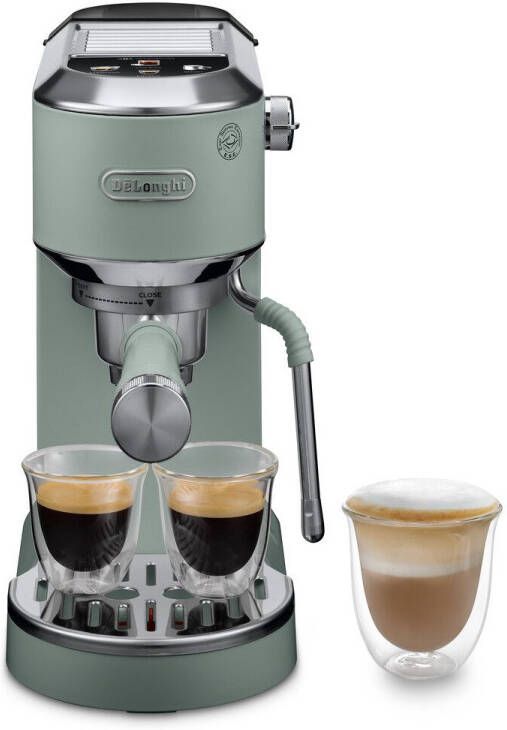 De'Longhi Espressomachine DEDICA DUO EC890.M Cold Brew in minder dan 5 minuten 15 cm breed 1 liter incl. melkopschuimneus