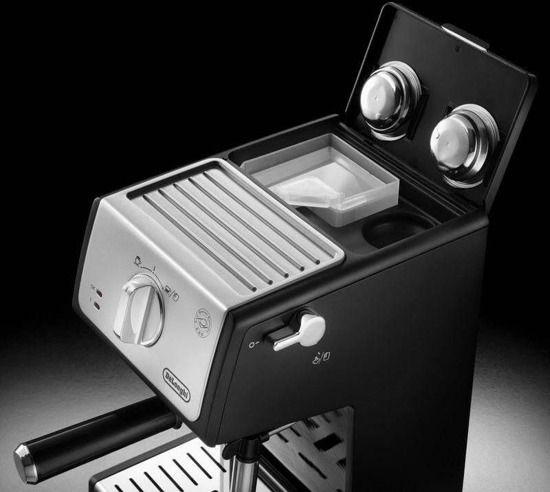 De'Longhi DeLonghi Autentica ECP33.21.BK Vrijstaand Half automatisch Espressomachine 1.1l Zwart koffiezetapparaat - Foto 3
