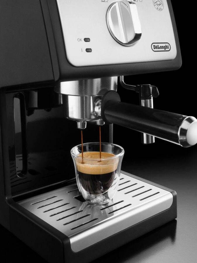 De'Longhi DeLonghi Autentica ECP33.21.BK Vrijstaand Half automatisch Espressomachine 1.1l Zwart koffiezetapparaat