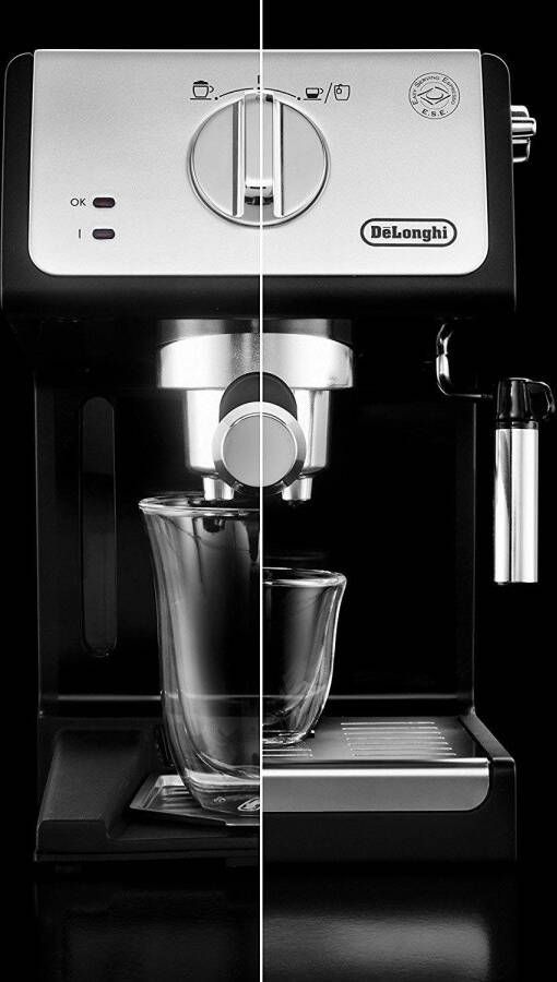 De'Longhi DeLonghi Autentica ECP33.21.BK Vrijstaand Half automatisch Espressomachine 1.1l Zwart koffiezetapparaat - Foto 5