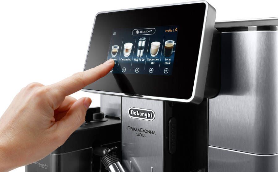 De'Longhi Volautomatisch koffiezetapparaat PrimaDonna Soul ECAM 610.75.MB inclusief koffiepot ter waarde van vap € 29 99 + glazenset vap € 46 90 - Foto 5