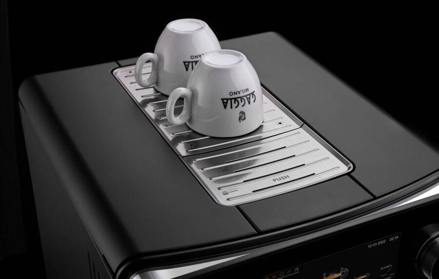 Gaggia Volautomatisch koffiezetapparaat Accademia hoogwaardige zwart glazen front