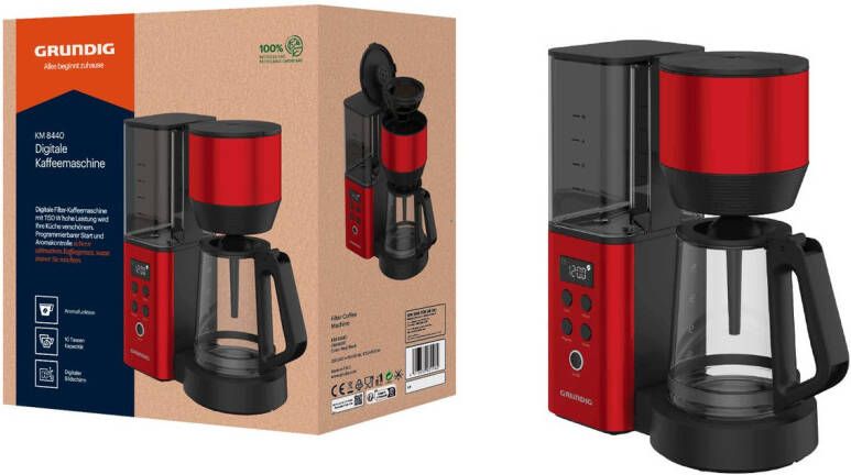 Grundig Filterkoffieapparaat KM 8440 1 25 l Digitaal