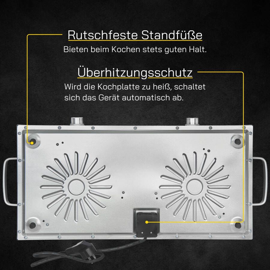 Gutfels 2-pits kookplaat COOK 4010