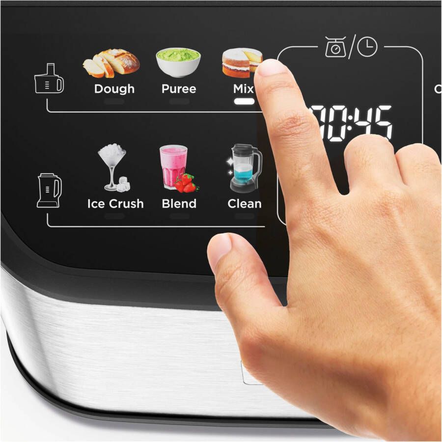Kenwood Compacte keukenmachine MultiPro OneTouch FDM73.480SS schwarz
