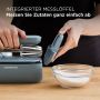 Kenwood Quickmix GO handmixer HMP40.000GY Grijs Alles in één opbergsysteem Geïntegreerde maatlepel 350W 5 snelheden en slow start 30% gerecycled plastic [onderdeel GO collectie] - Thumbnail 7