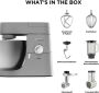 Kenwood Keukenmachine Chef XL KVL4220S 6 7 l kom incl. mixopzetstuk vleesmolen en trommelrasp - Thumbnail 2