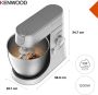 Kenwood Keukenmachine Chef XL KVL4220S 6 7 l kom incl. mixopzetstuk vleesmolen en trommelrasp - Thumbnail 6