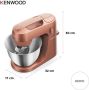Kenwood GO keukenmachine KZM35.000RD Roze 4L mengkom Handvat voor gemakkelijk verplaatsen Compacte keukenrobot Opbergen in keukenkast of lade [onderdeel GO collectie] - Thumbnail 7