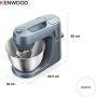 Kenwood GO keukenmachine KZM35.000GY Blauw 4L mengkom Handvat voor gemakkelijk verplaatsen Compacte keukenrobot Opbergen in keukenkast of lade [onderdeel GO collectie] - Thumbnail 7