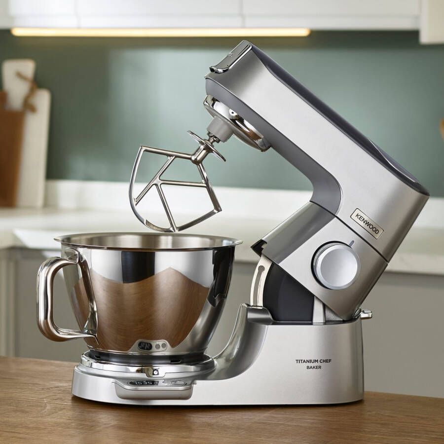 Kenwood Keukenmachine Titanium Chef Baker KVC85.594SI incl. uitgebreide accessoires met geïntegreerde easyweigh weegschaal
