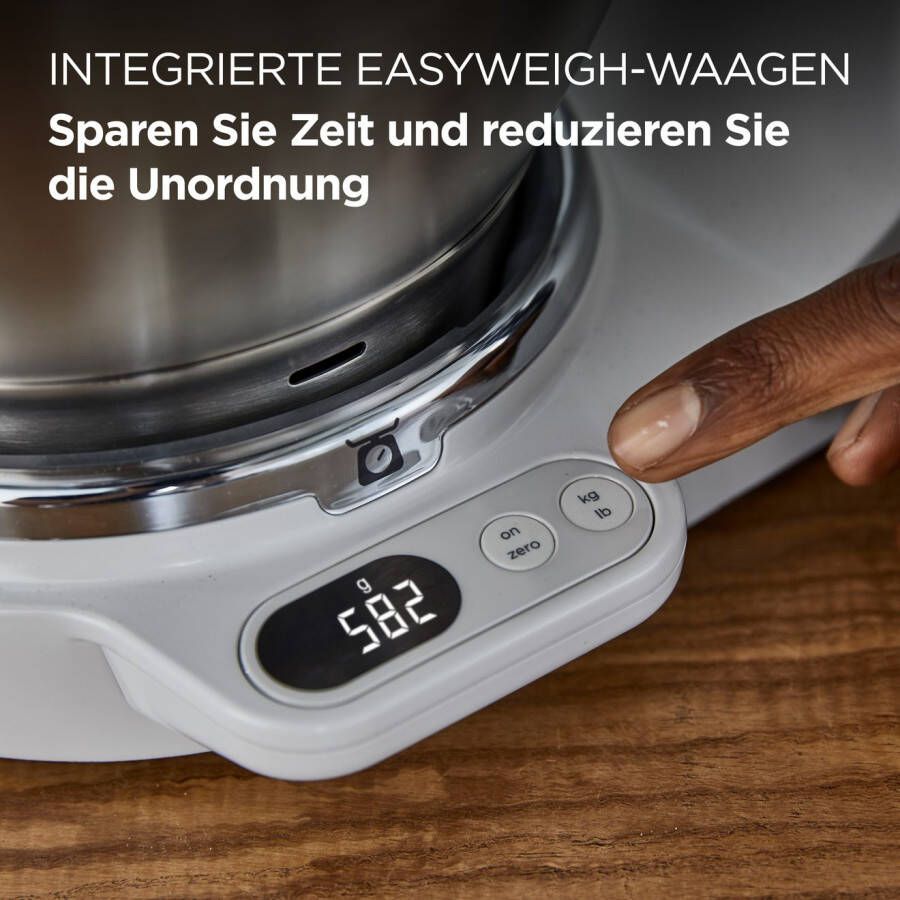 Kenwood Keukenmachine Titanium Chef Baker KVC85.594SI incl. uitgebreide accessoires met geïntegreerde easyweigh weegschaal