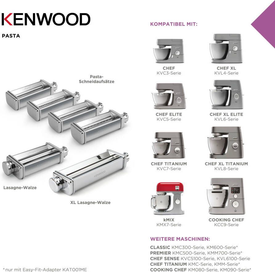 Kenwood Kax980ME pasta roller plat : onderdeel - Foto 1