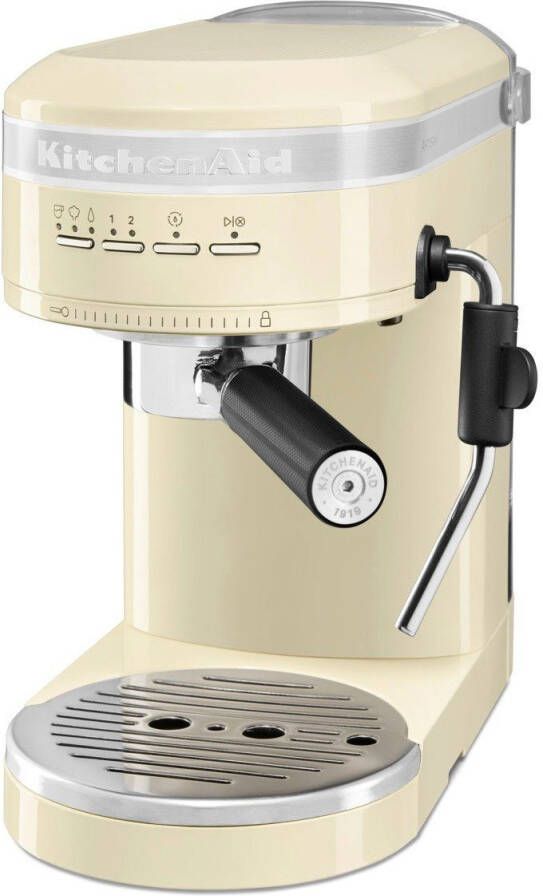 KitchenAid Espressomachine Artisan koffiemachine met slimme sensortechnologie stoompijpje en accessoires Crème kleur - Foto 11