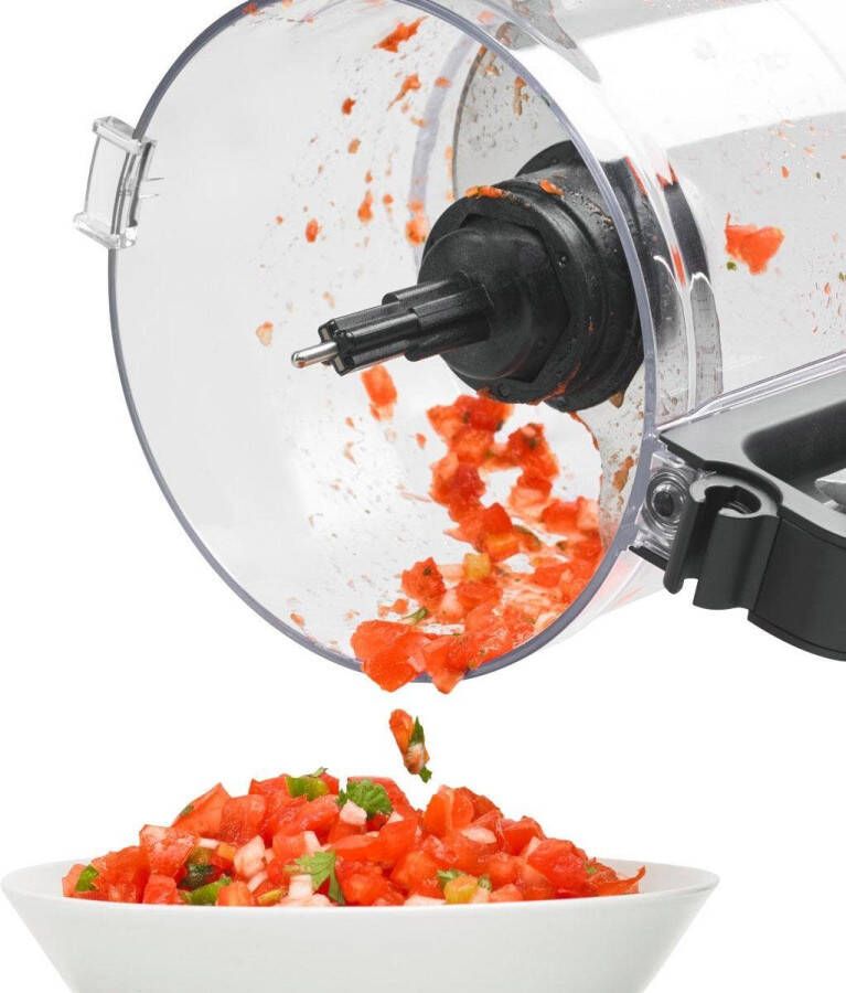 KitchenAid Foodprocessor Multifunctionele Keukenmachine voor verschillende soorten ingrediënten Compacte keukenapparatuur voor hakken snijden raspen kneden 1 7 L Zwart - Foto 5