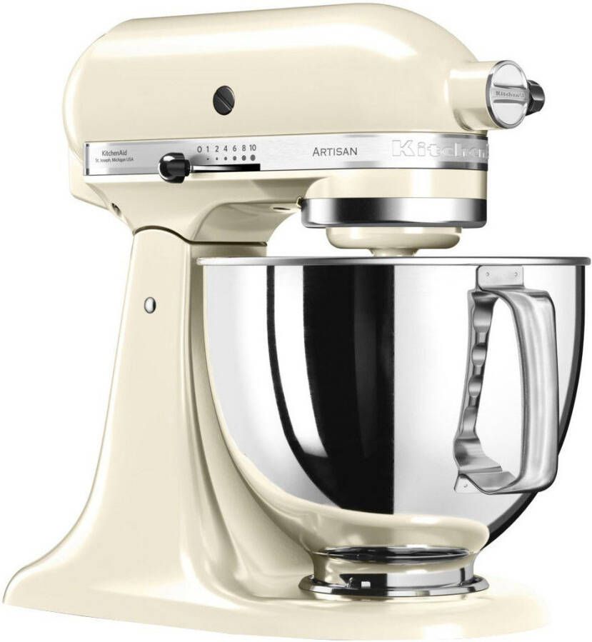 KitchenAid Keukenmachine 5KSM125EAC Gratis vleesmolen + groentesnijder m. 3 trommels (waarde ca. 278 -€ adviesprijs)