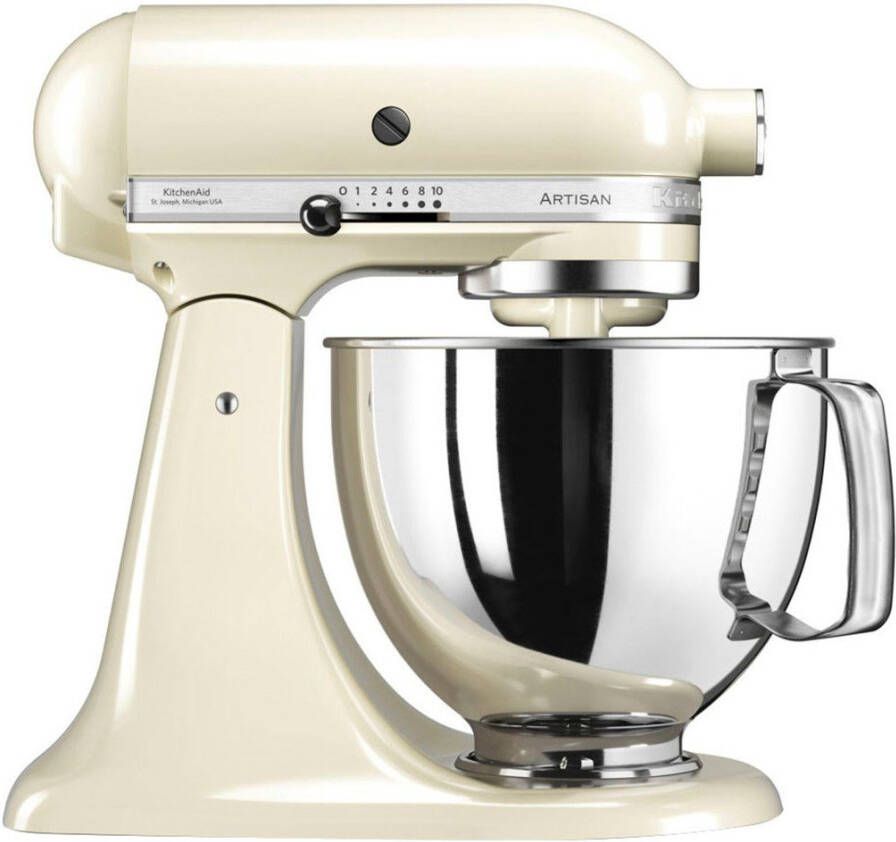 KitchenAid Keukenmachine 5KSM125EAC Gratis vleesmolen + groentesnijder m. 3 trommels (waarde ca. 278 -€ adviesprijs)