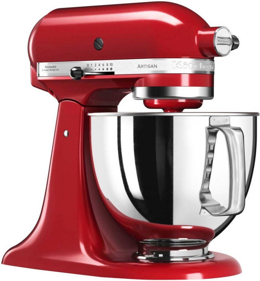 KitchenAid Keukenmachine 5KSM125EER Gratis vleesmolen + groentesnijder m. 3 trommels (waarde ca. 278 -€ adviesprijs)