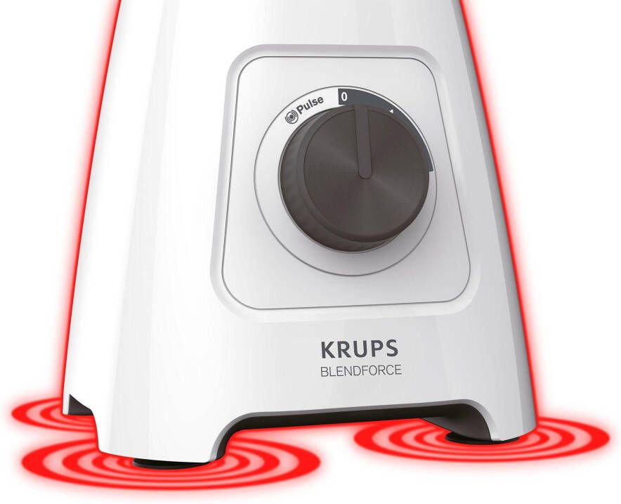Krups Blender KB4201 Blendforce 2l kunststof houder 4 messen 2 snelheden+ pulse-functie
