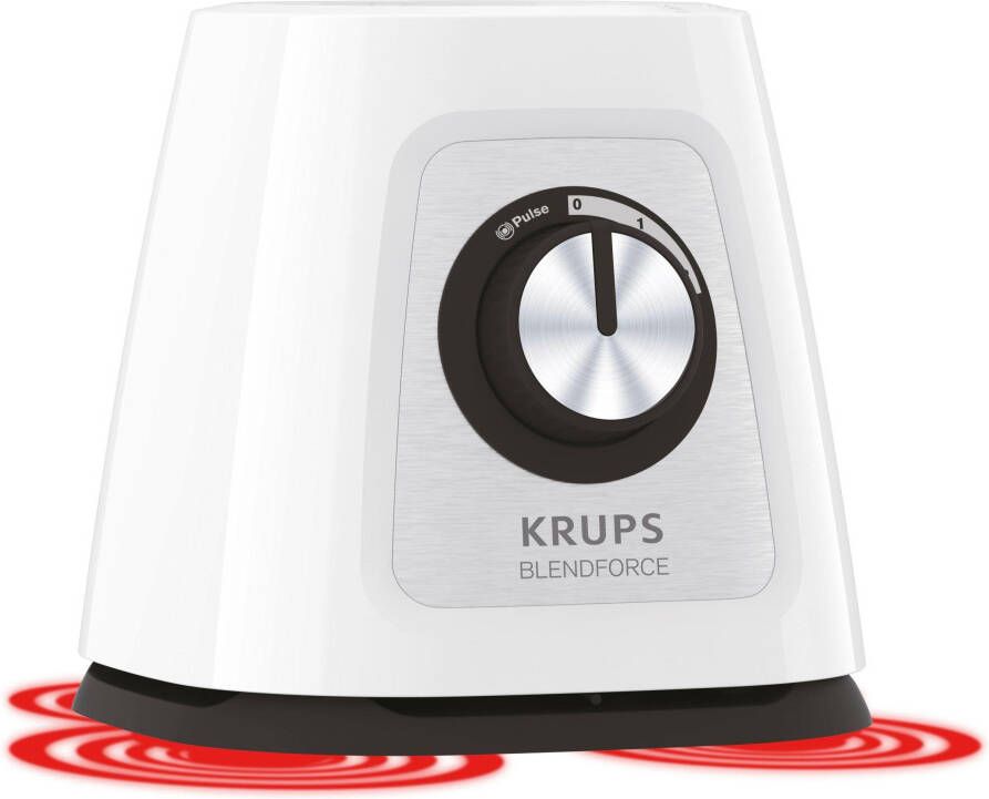 Krups Blender KB4351 Blendforce+ 1 75 l hittebestendige glazen pot 6 mes ice crush functie