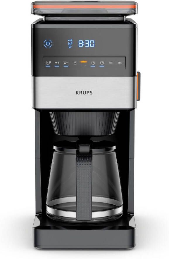 Krups Filterkoffieapparaat KM8428 Grind Aroma XL 1 5 l Kegelmolen digitaal bedieningspaneel 1 5 l 2 uur warmhoudfunctie