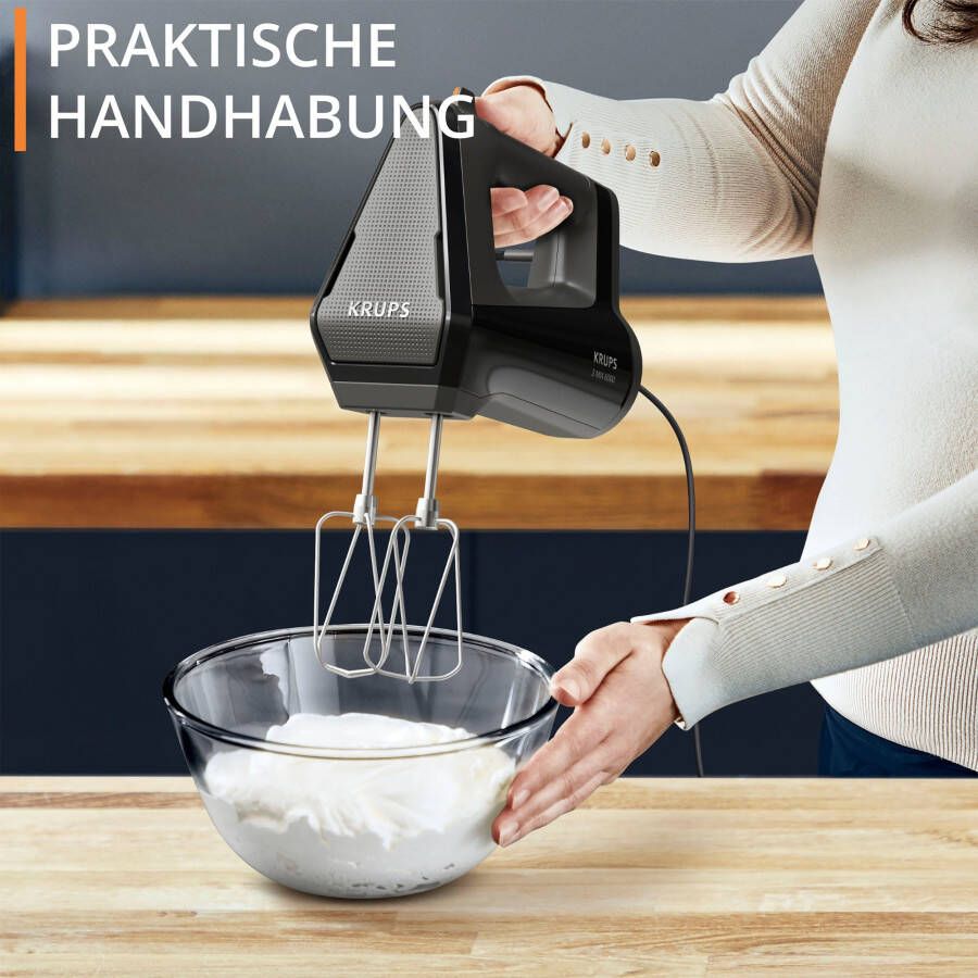 Krups Handmixer GN6028 3MIX 6000 soft-touch handgreep lange kabel