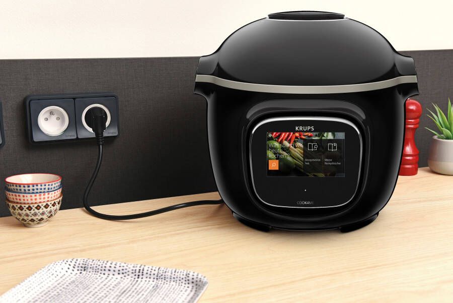 Krups Multi-cooker CZ9128 Cook4Me Touch elektrische snelkookpan geschikt voor wifi 250 recepten 13 gaarinstellingen - Foto 5