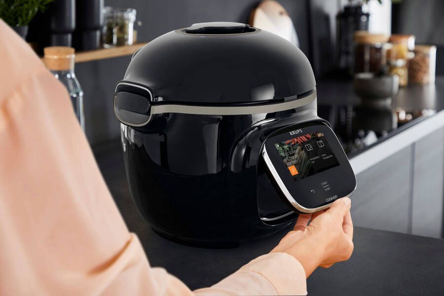 Krups Multi-cooker CZ9128 Cook4Me Touch elektrische snelkookpan geschikt voor wifi 250 recepten 13 gaarinstellingen - Foto 7